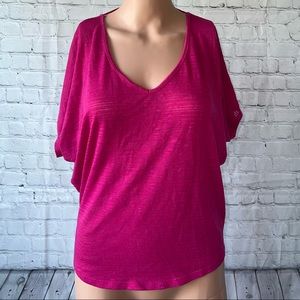 Express Dark Pink Short Sleeve Top size XS